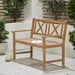 Cambridge Light Teak 2 Seater Acacia Wood Bench