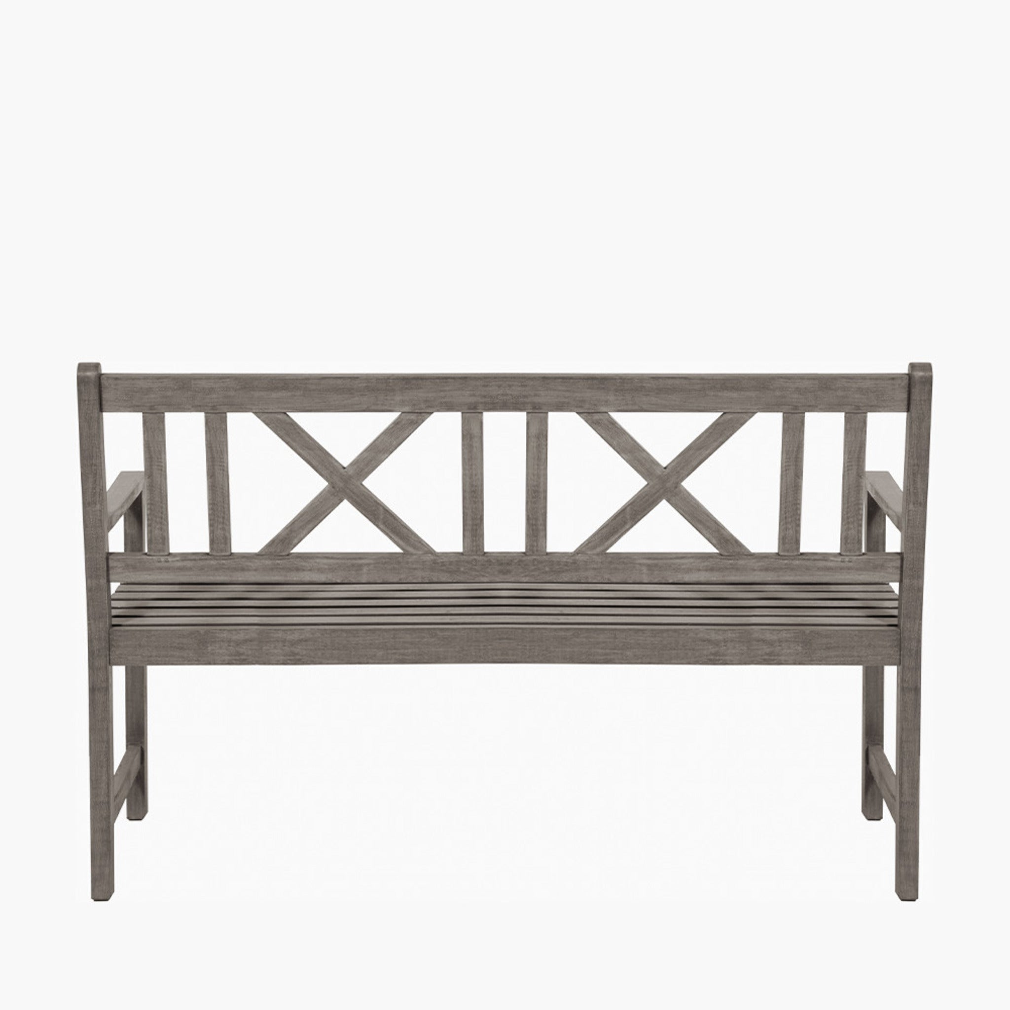 Cambridge Antique Grey 3 Seater Acacia Wood Bench