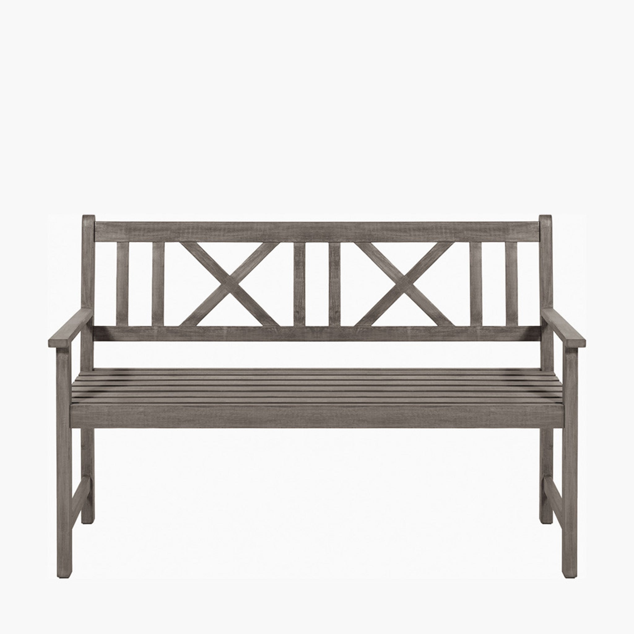 Cambridge Antique Grey 3 Seater Acacia Wood Bench