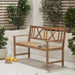 Cambridge Light Teak 3 Seater Acacia Wood Bench