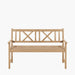 Cambridge Light Teak 3 Seater Acacia Wood Bench