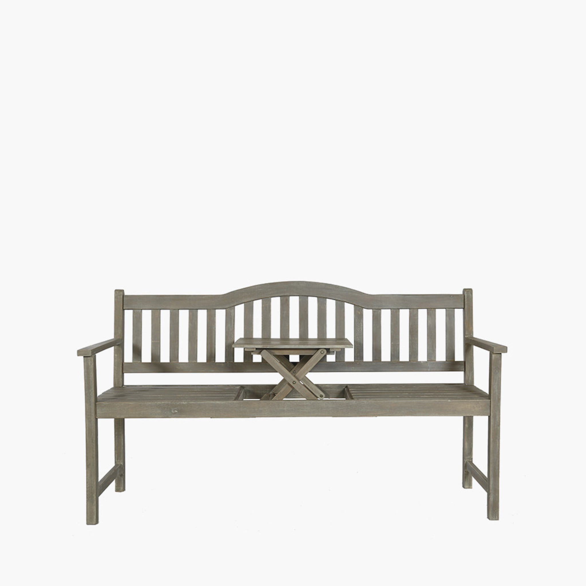 Richmond Antique Grey Acacia Wood Bench