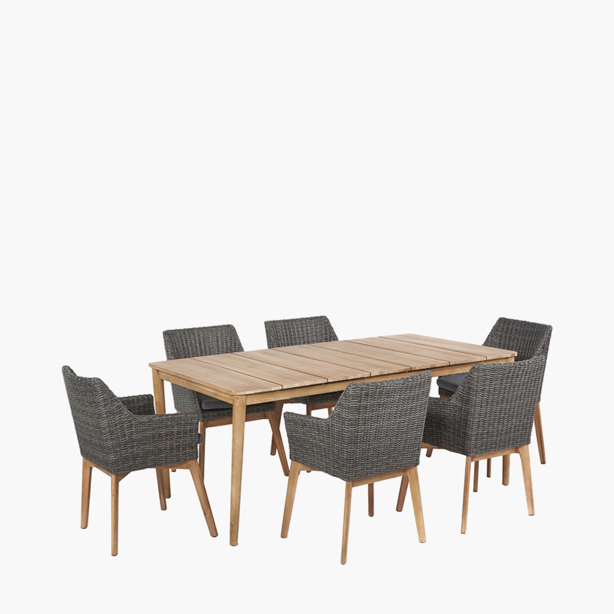 Larissa Dining Set Kubu Grey