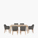 Larissa Dining Set Kubu Grey