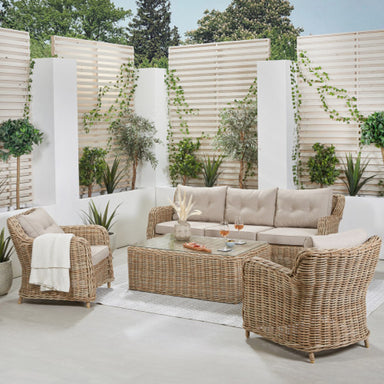 Barakaldo Lounge Set Natural Antique