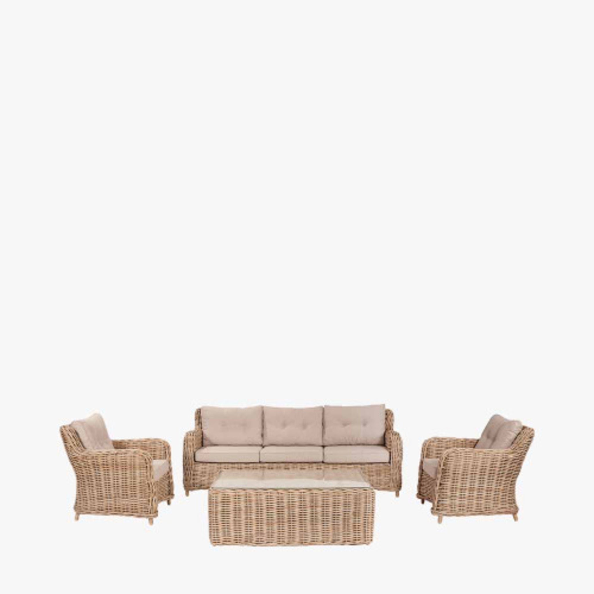 Barakaldo Lounge Set Natural Antique