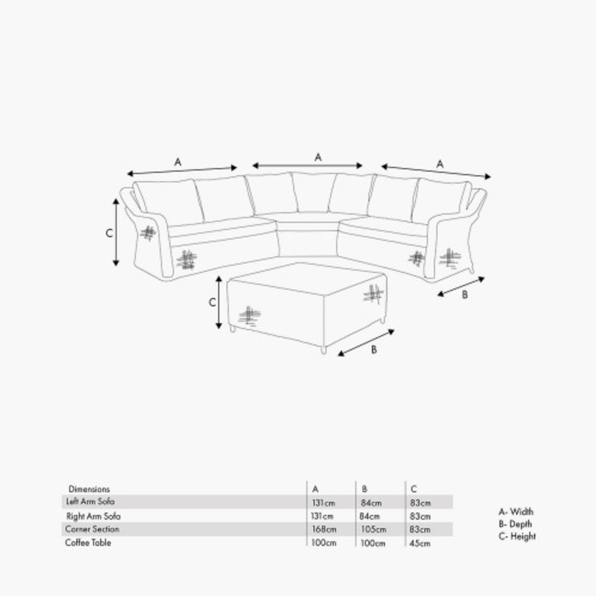 Barakaldo Corner Set Natural Antique