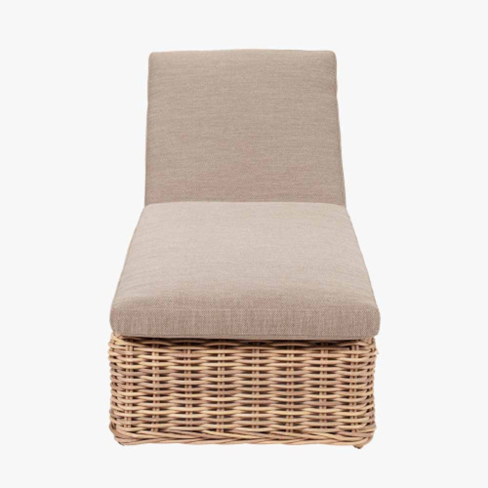 Garda Sunlounger Natural Antique