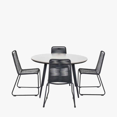 Pang 4 Seater Dining Set Black