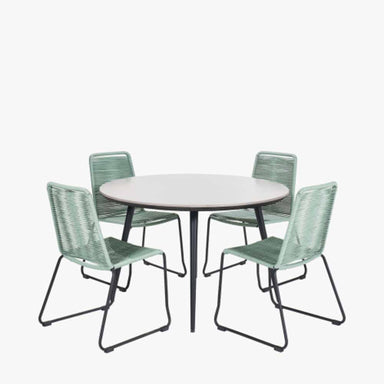 Pang 4 Seater Dining Set Wasabi