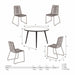 Pang 4 Seater Dining Set Black