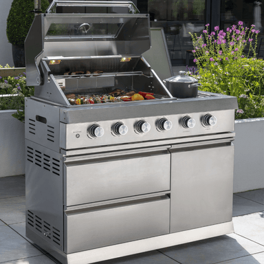 Norfolk Grills Outdoor Kitchen - 4 Burner with Side Burner - KITCHEN 400-SB