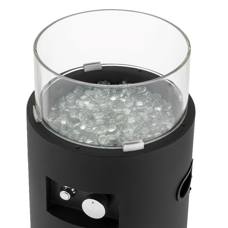 Tepro Riverton Gas Patio Heater with Lava Rocks