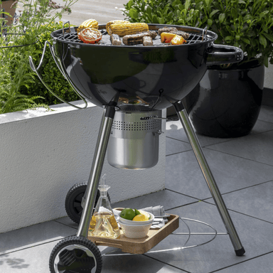 CORUS Charcoal Wheeled BBQ Grill With Lid