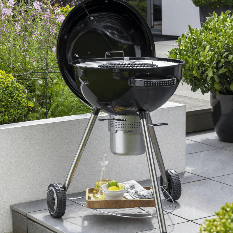 CORUS Charcoal Wheeled BBQ Grill With Lid