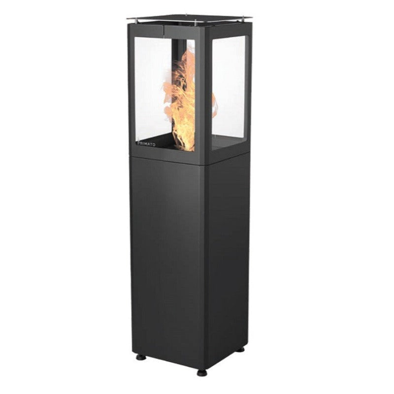 Qube Black Steel Pellet Patio Heater