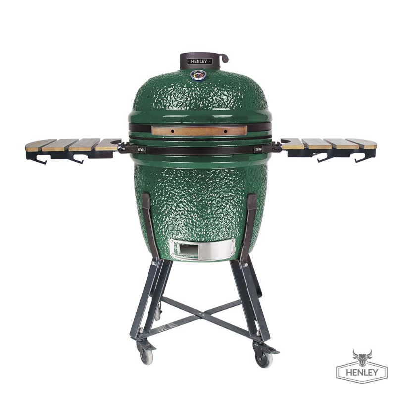 Henley Stoves Kamado Ceramic BBQ - 21in - Emerald Green