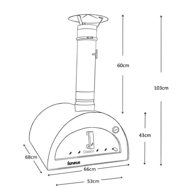 Igneus Classico Wood Fired Pizza Oven Graphite