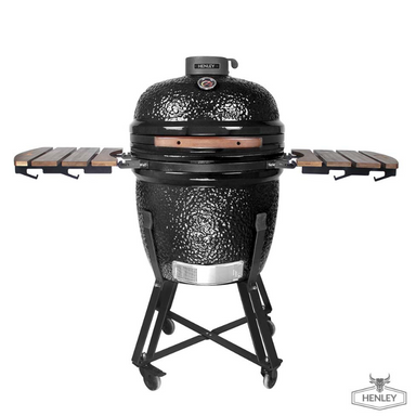 Henley Stoves Kamado Ceramic BBQ - 24in - Carbon Black