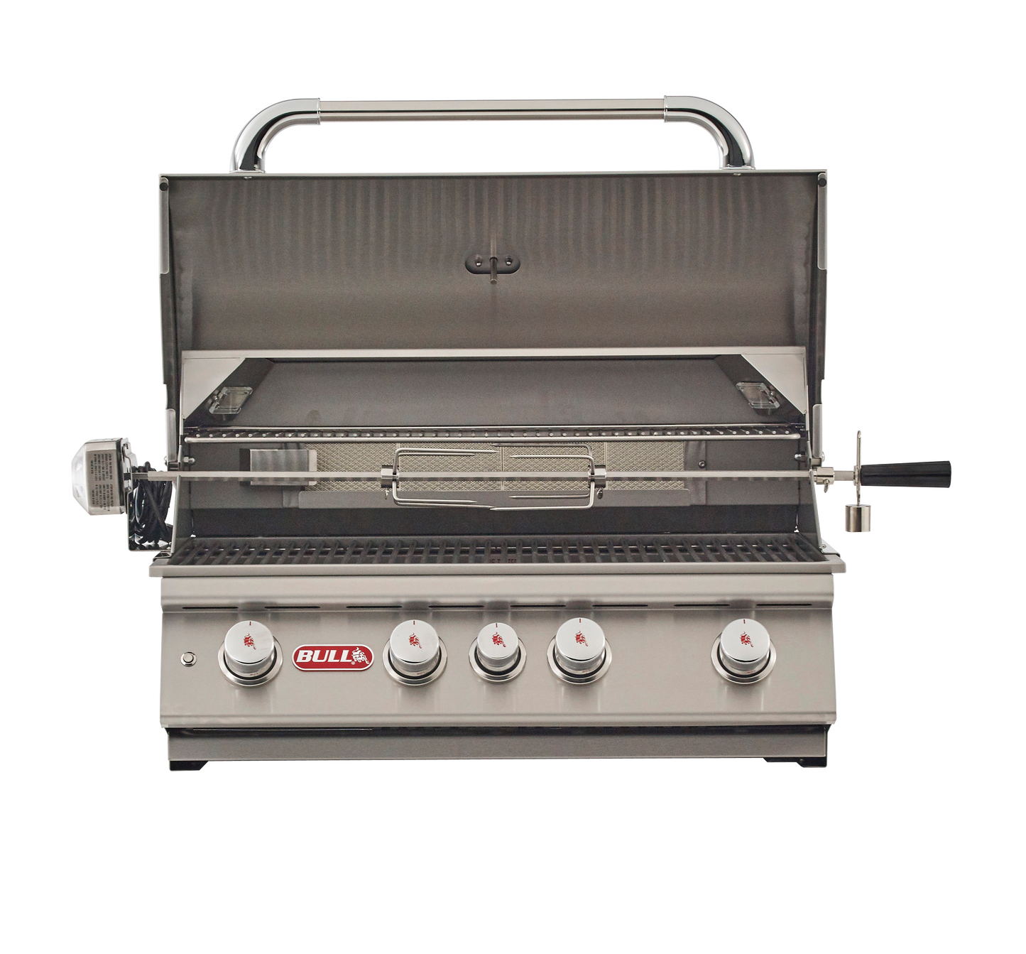 Bull Angus Built-In Grill With Lights, Rotisserie & Rear Burner