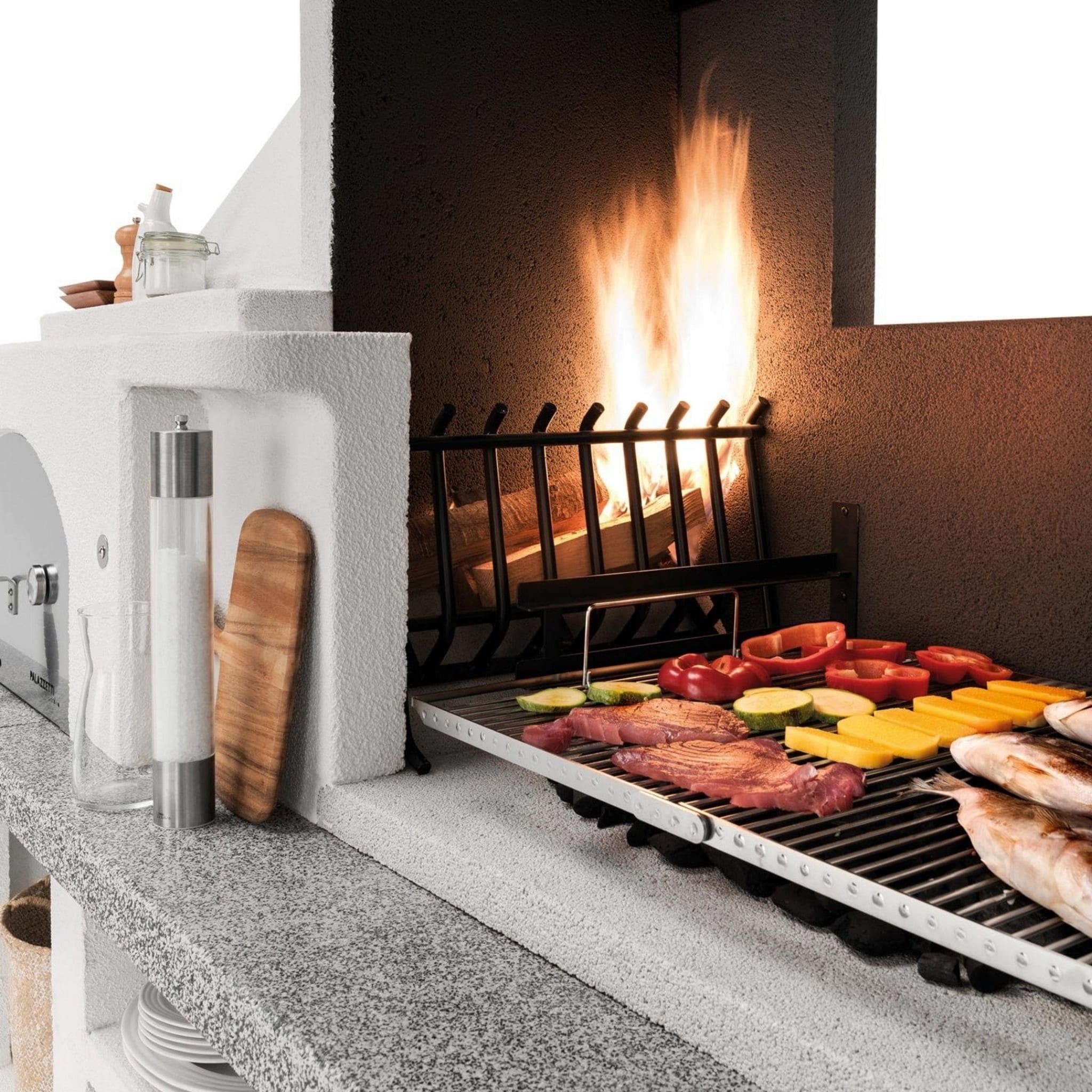 Palazzetti Antille Complete Outdoor BBQ Kitchen with Wood Fired Oven