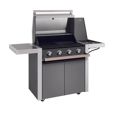 BeefEater 1500 Series - 4 Burner BBQ & Side Burner Trolley