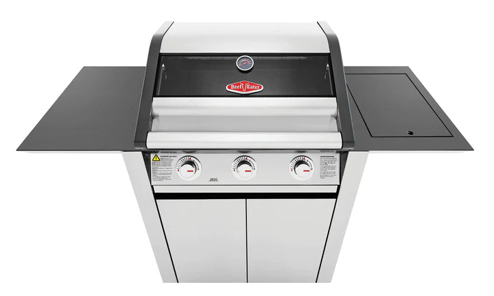 BeefEater 1600S Series - 3 Burner BBQ & Side Burner Trolley