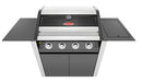 BeefEater 1600E Series - 4 Burner BBQ & Side Burner Trolley