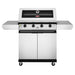 BeefEater 1200S Series - 4 Burner BBQ & Side Burner Trolley