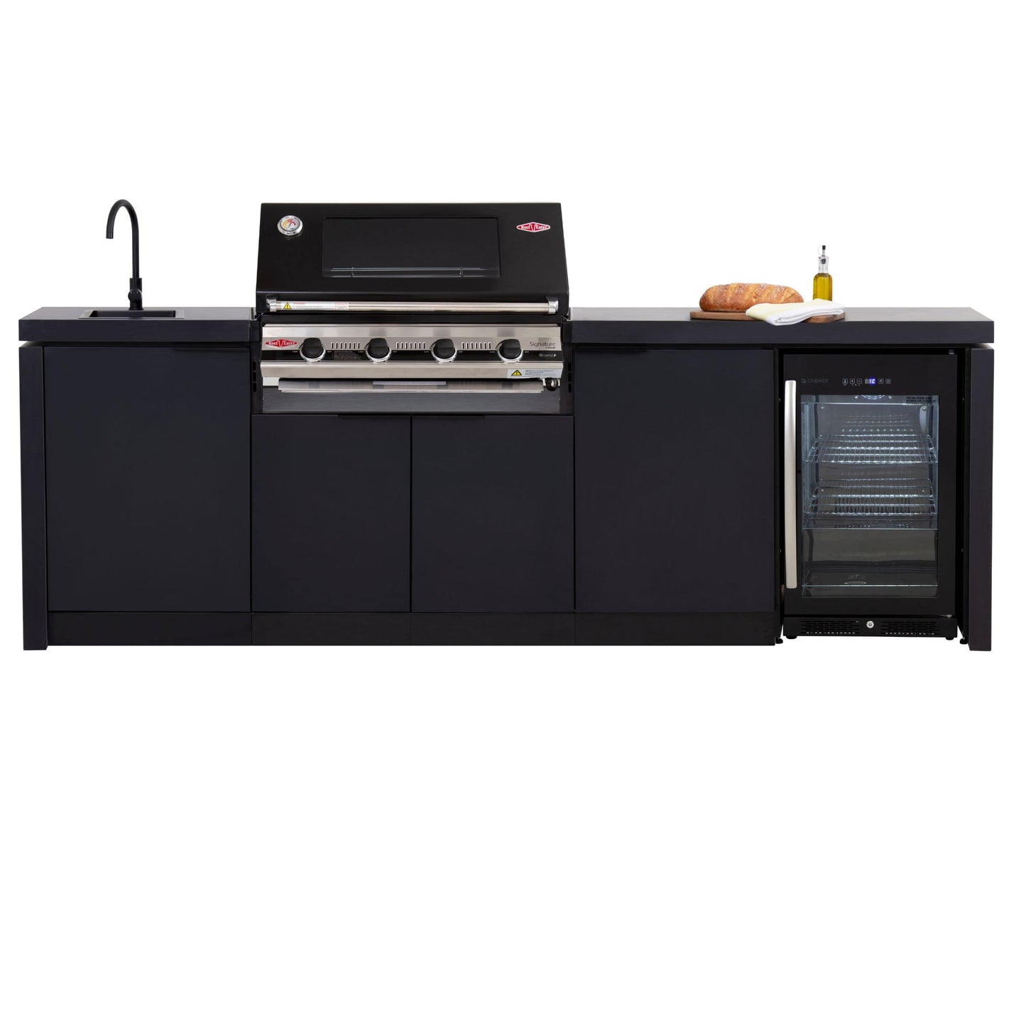 Cabinex Classic with BeefEater 4 Burner 3000E BBQ with fridge