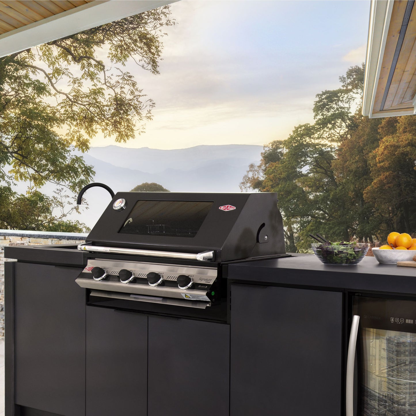 Cabinex Classic with BeefEater 4 Burner with fridgeCabinex Classic with BeefEater 4 Burner 3000E BBQ with fridge