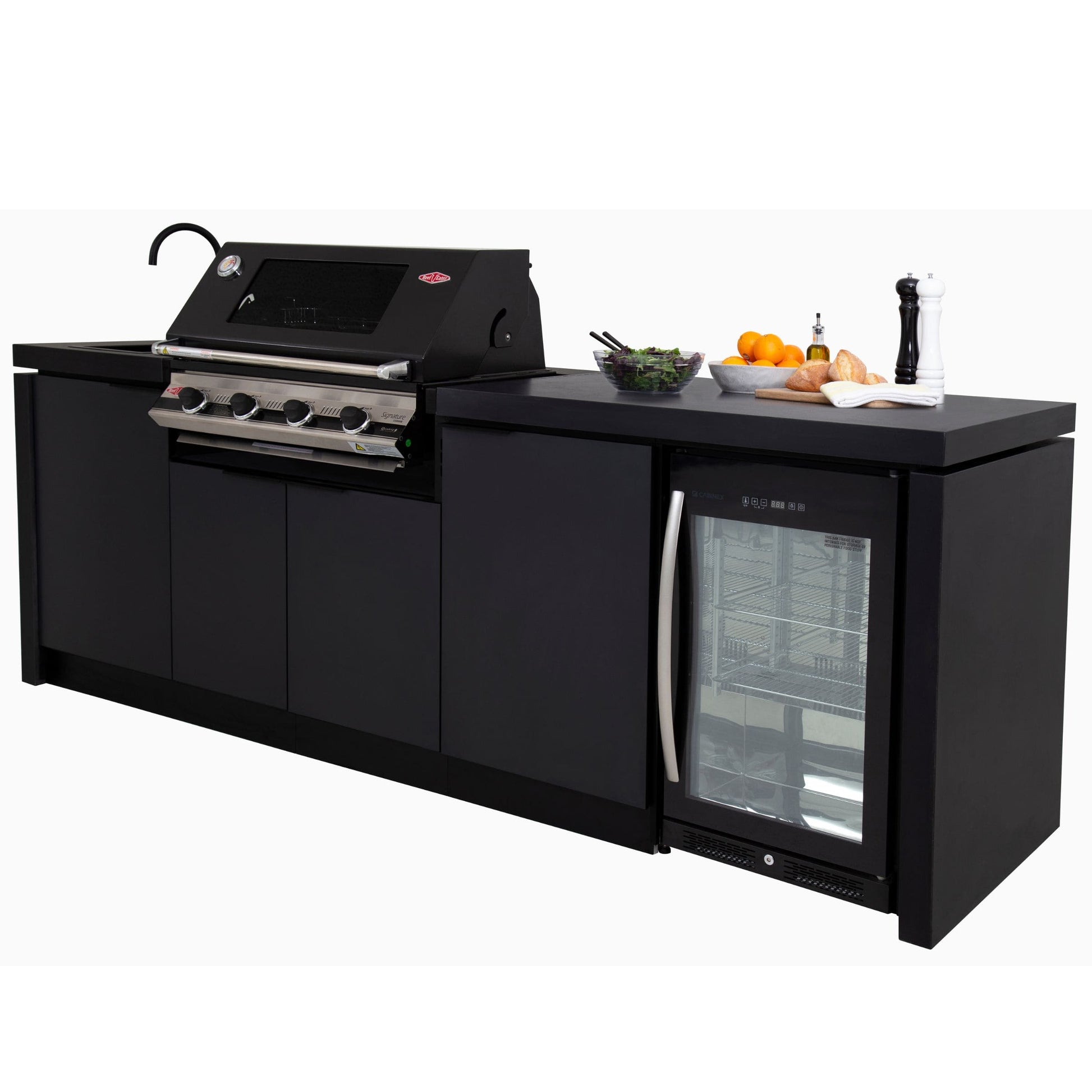 Cabinex Classic with BeefEater 4 Burner 3000E BBQ with fridge
