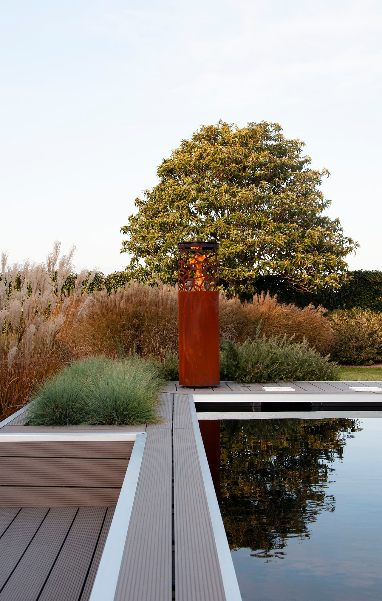 Core Corten Steel Pellet Patio Heater