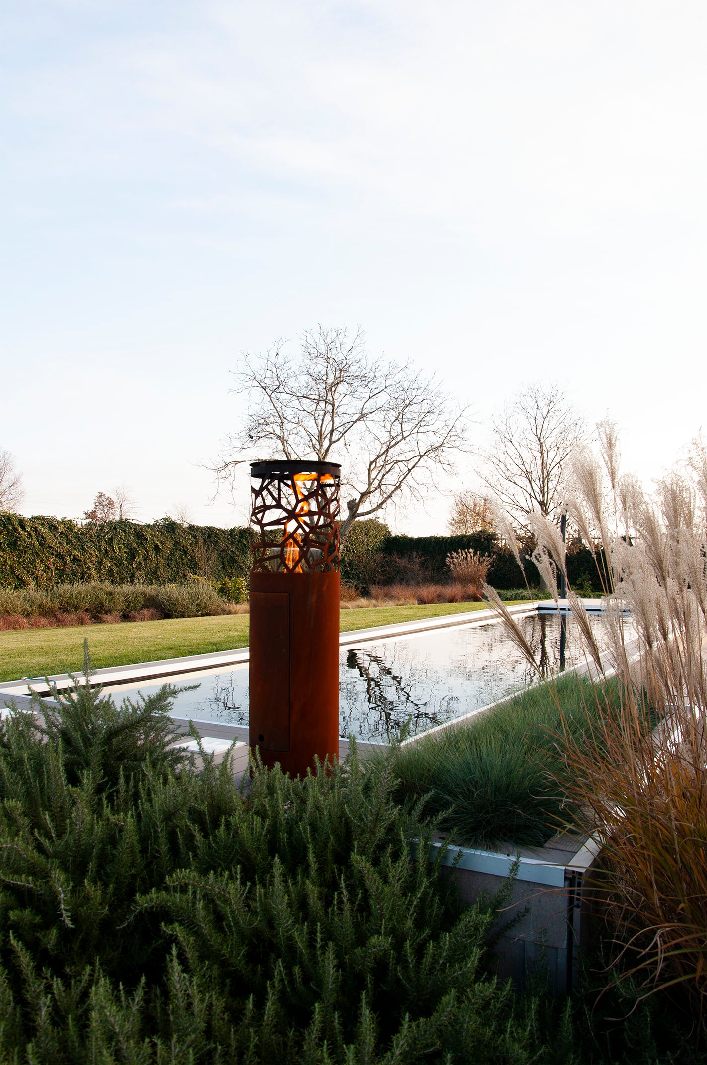 Core Corten Steel Pellet Patio Heater