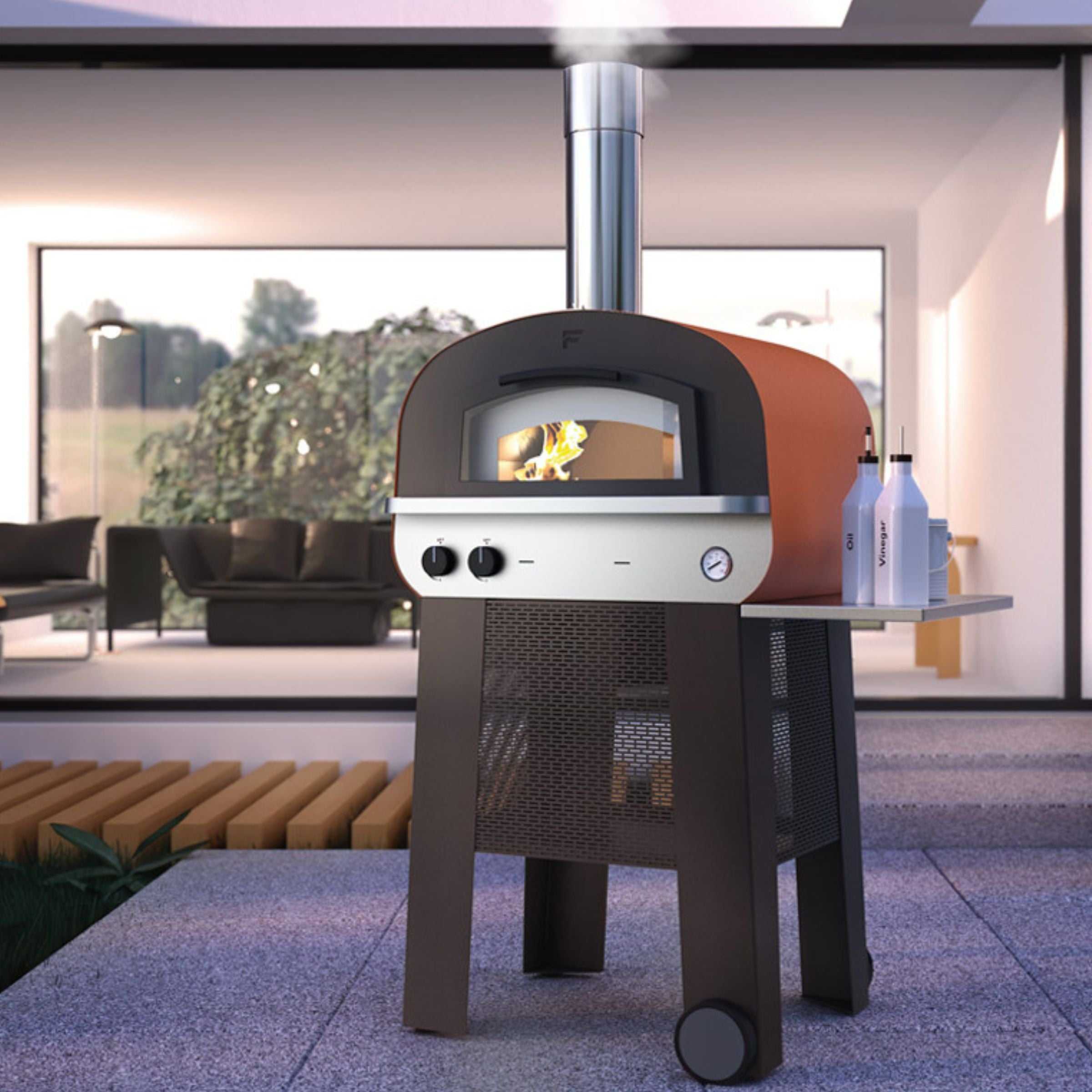 Fontana Piero Gas & Wood Fired Pizza Oven (Dual Fuel)