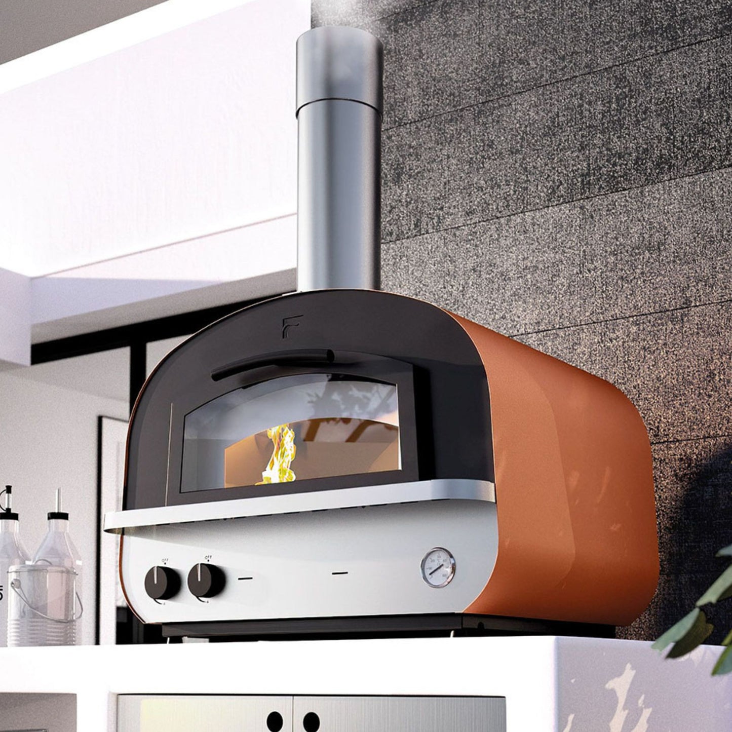  Fontana Piero Build In Gas & Wood Fired Pizza Oven