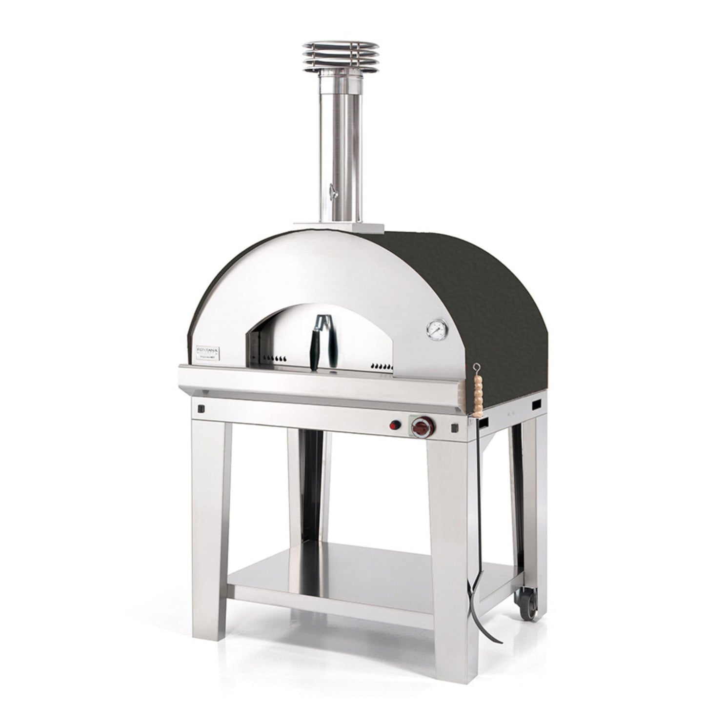 Fontana Mangiafuoco Gas Pizza Oven Including Trolley