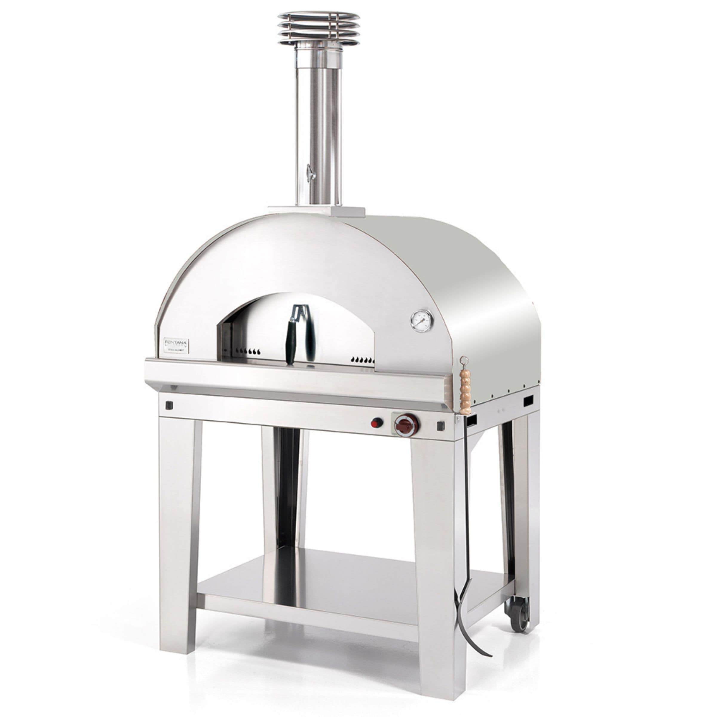 Fontana Mangiafuoco Gas Pizza Oven Including Trolley