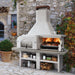 Gargano 3 Masonry Barbecue with Wood Fired Oven and Grey Worktop