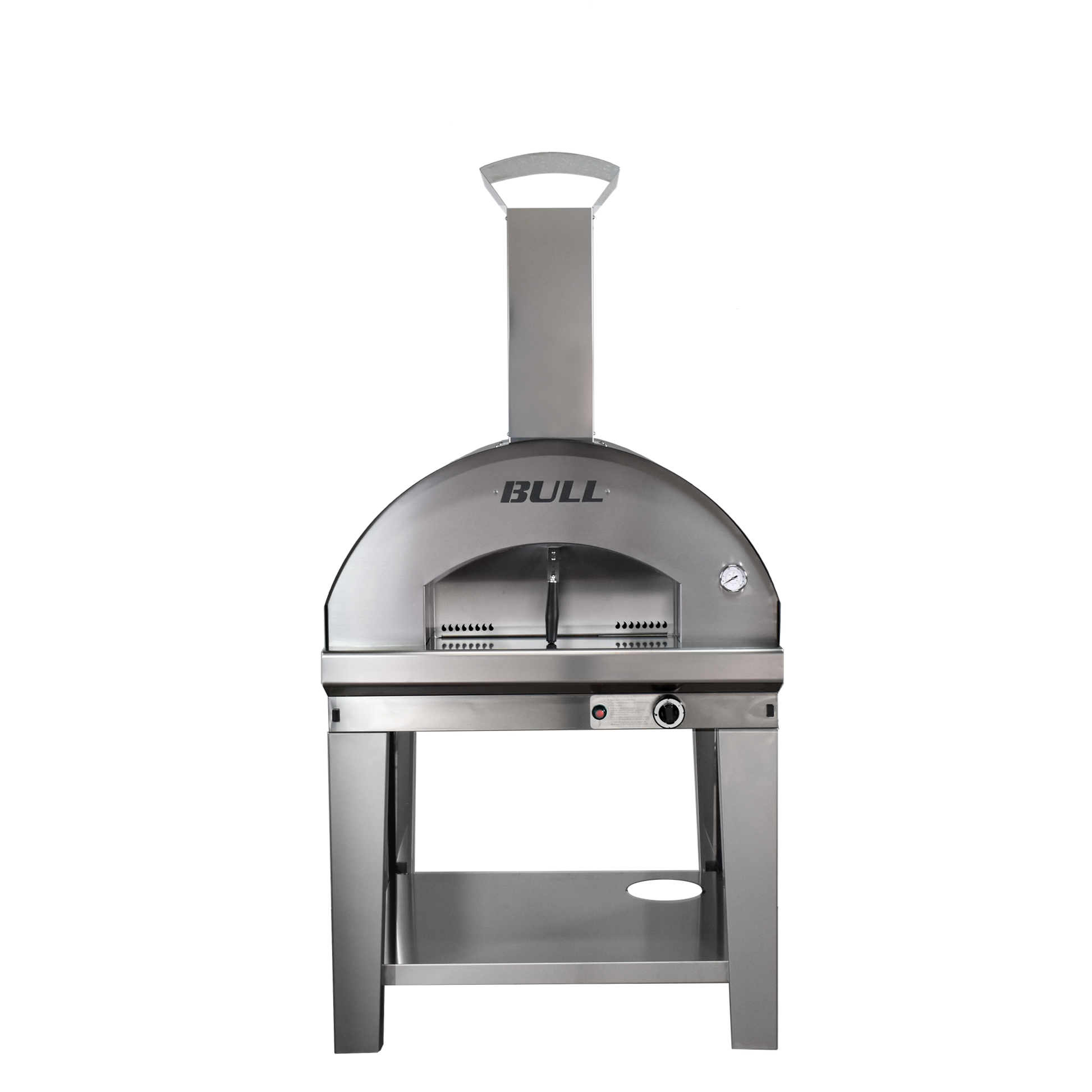 BULL GAS FUELLED Large Pizza Oven 60x60cm & Complete Oven And Cart
