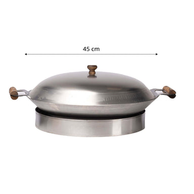 GrillSymbol Cataplana pan+adapter WS-450 inox CAT