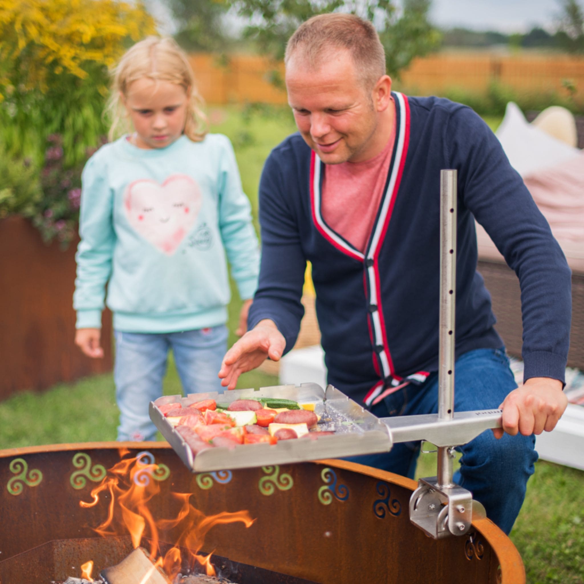 GrillSymbol Corten Steel Fire Pit Legend, ø 116 cm