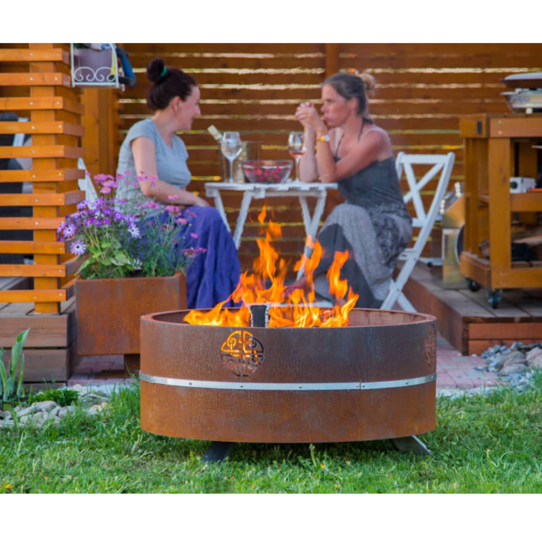 GrillSymbol Corten Steel Fire Pit Lucas, ø 95 cm