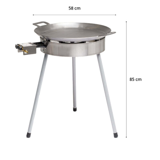 GrillSymbol Paella Cooking Set Basic-580 - 58 cm