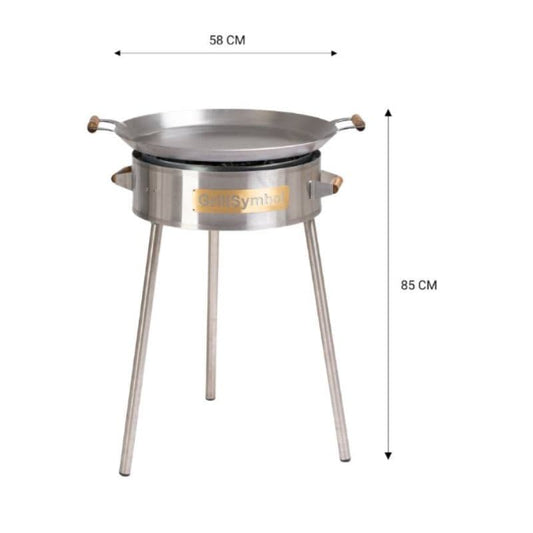 GrillSymbol Paella Cooking Set PRO-580, -  58 cm
