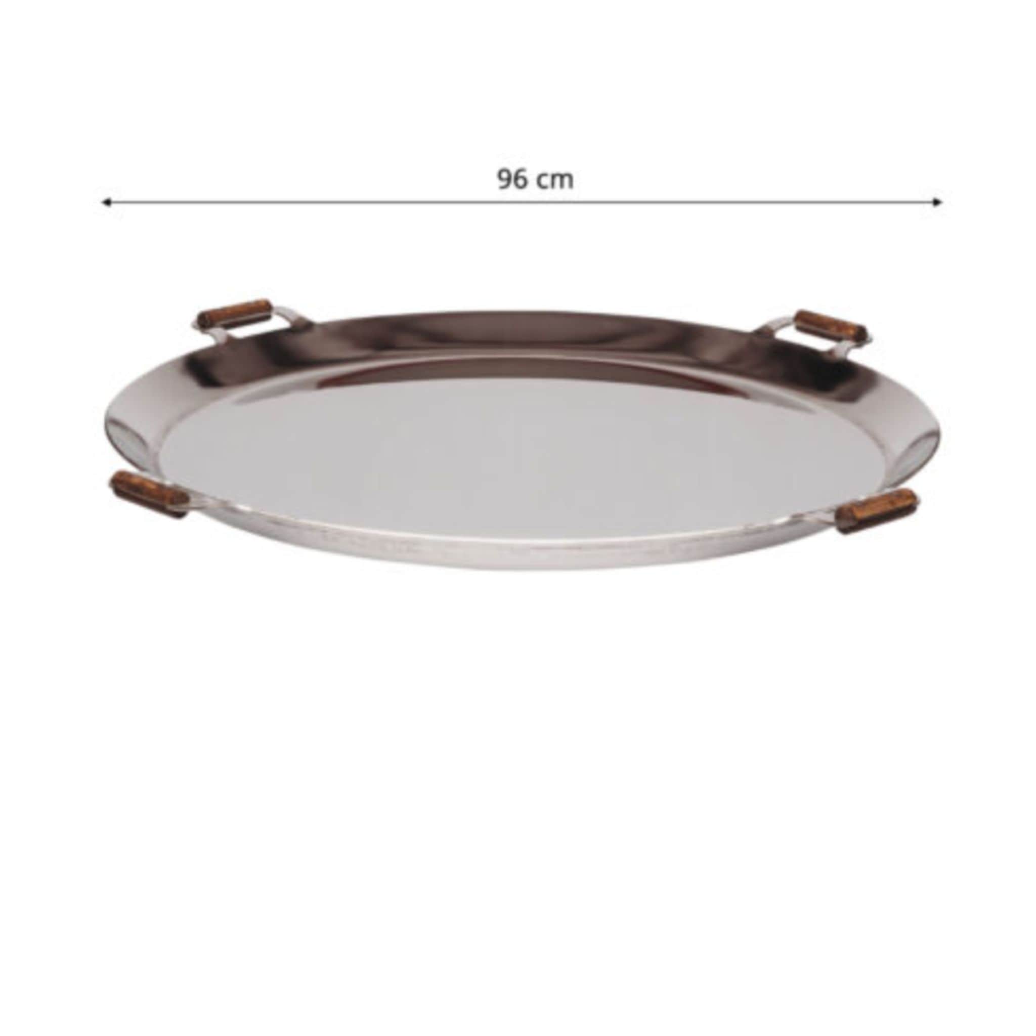 GrillSymbol Stainless Steel Paella Pan FP-960 inox, ø 96 cm