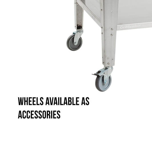 GrillSymbol Wheels for outdoor kitchen module (4 pcs x 100mm)