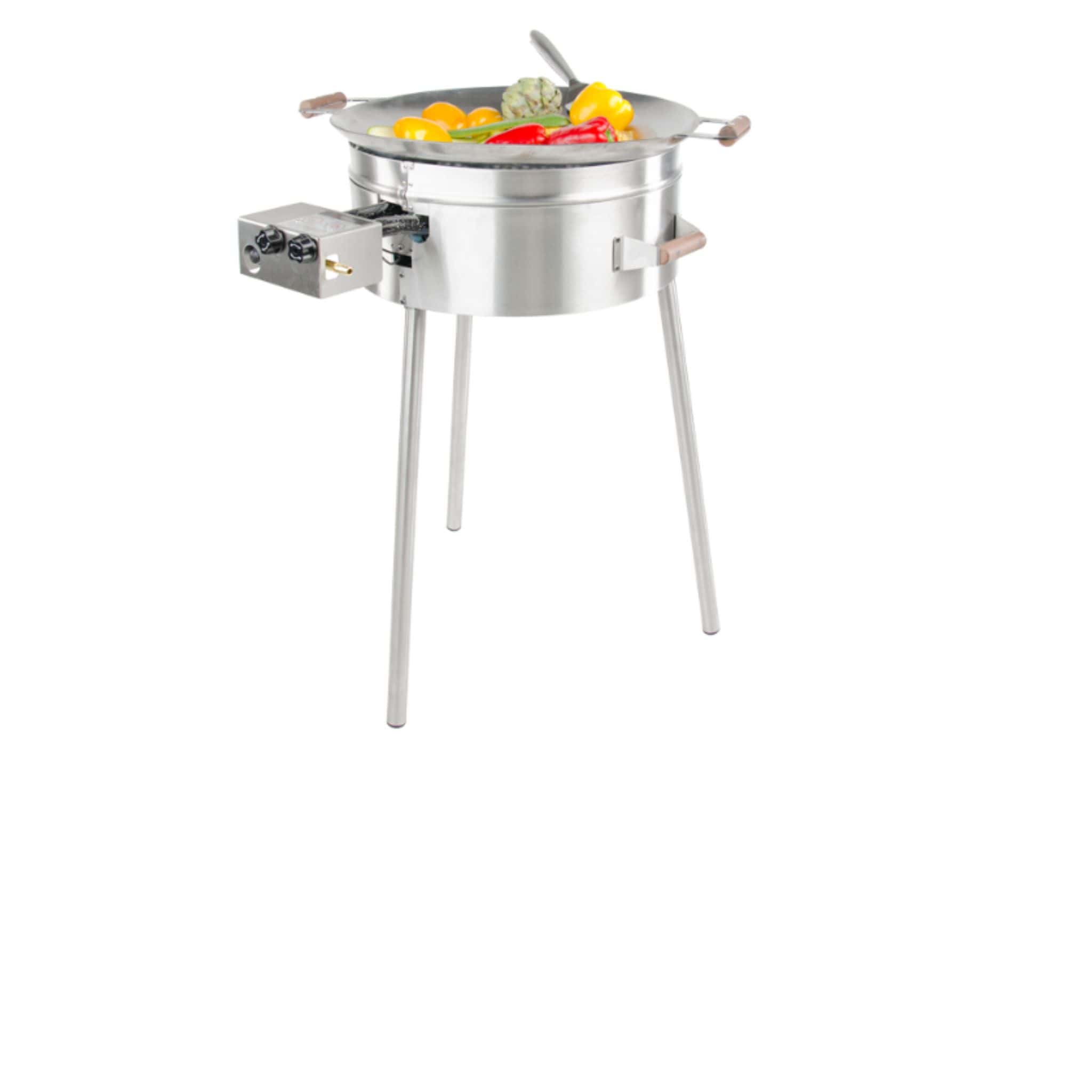 GrillSymbol Wok Burner Set PRO-545 inox, ø 54 cm