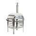 GrillSymbol Wood Fired Pizza Oven with Stand Pizzo-set-inox