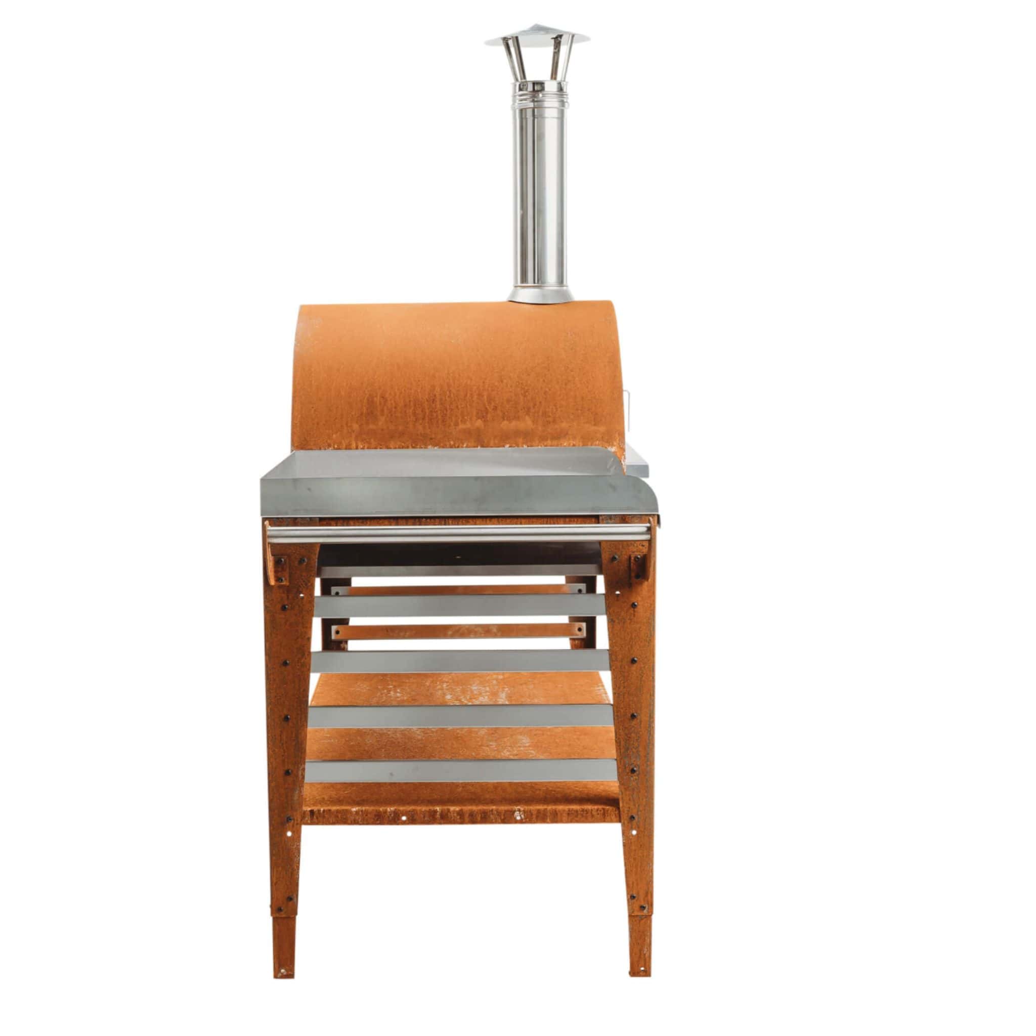 GrillSymbol Wood Fired Pizza Oven with Stand and Side Table Pizzo-XL-Set